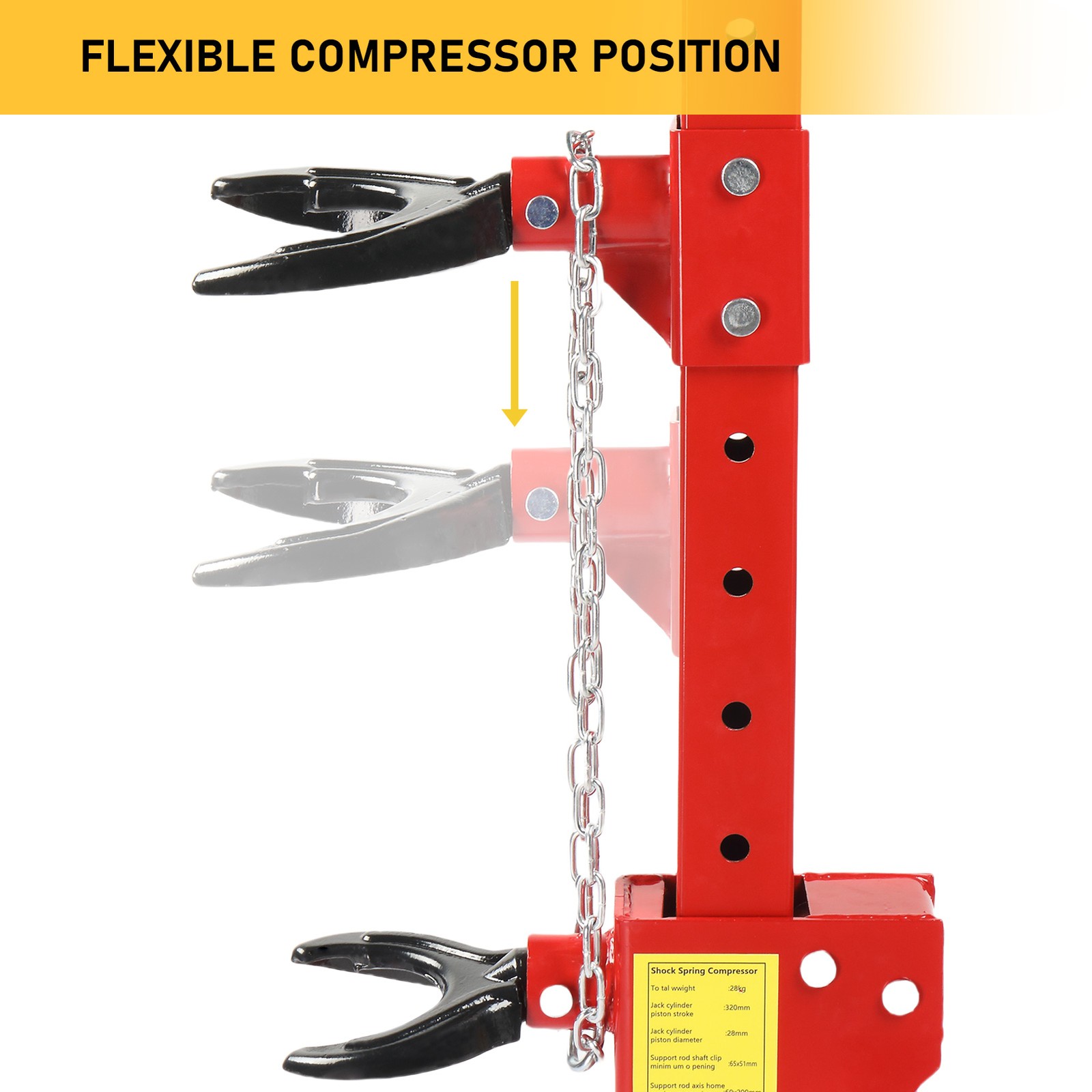 Coil Spring Compressor 3 T 6600lbs Auto Strut Hydraulic Compressor Removing Tool