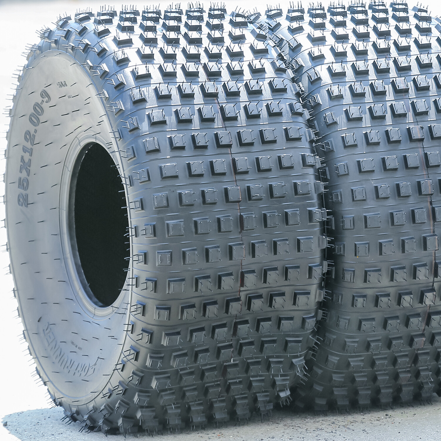 2 Forerunner Ares 25x12.00-9 25x12-9 51J 6 Ply AT A/T All Terrain ATV UTV Tires