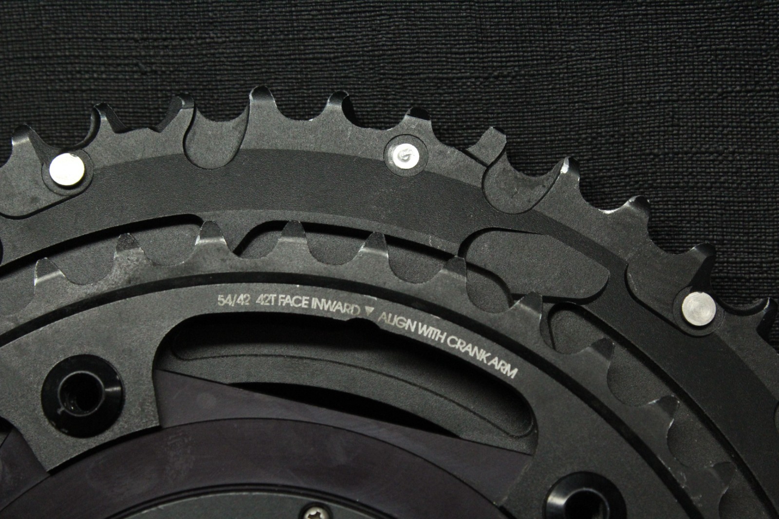 Power2max Type Road Bike Power Meter, 130 BCD w/ Praxis Works 54/42T Chainrings.