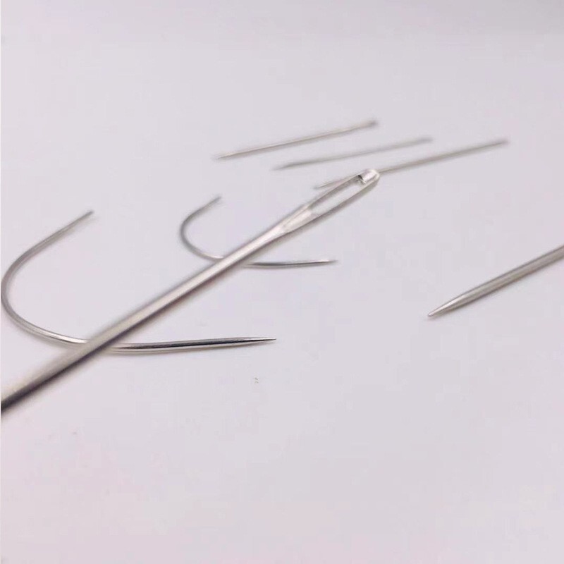 7PCs Repair Sewing Needles Kit Upholstery Carpets Canvas Leather Curved USSeller