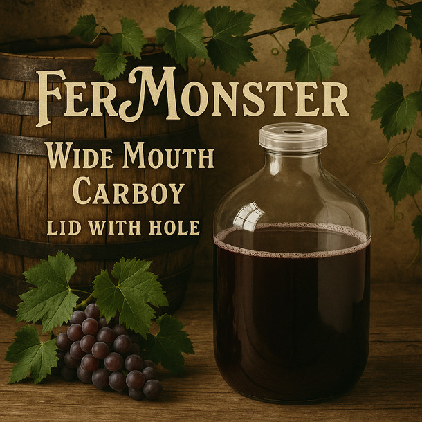 Fermonster FerMonster Wide Mouth Carboy Lid With Hole