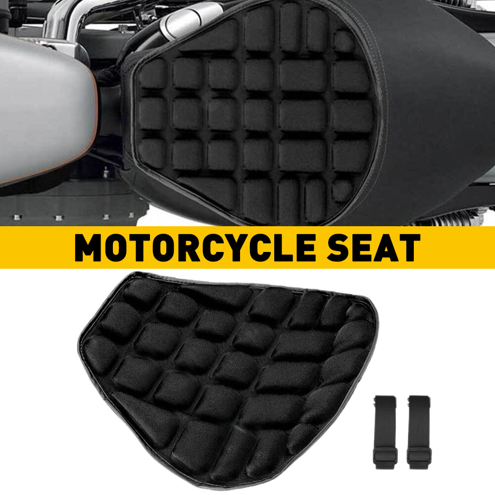 Rider Passenger Seat Cushion Seat Cover Seat Pad For Harley Touring Black OXILAM