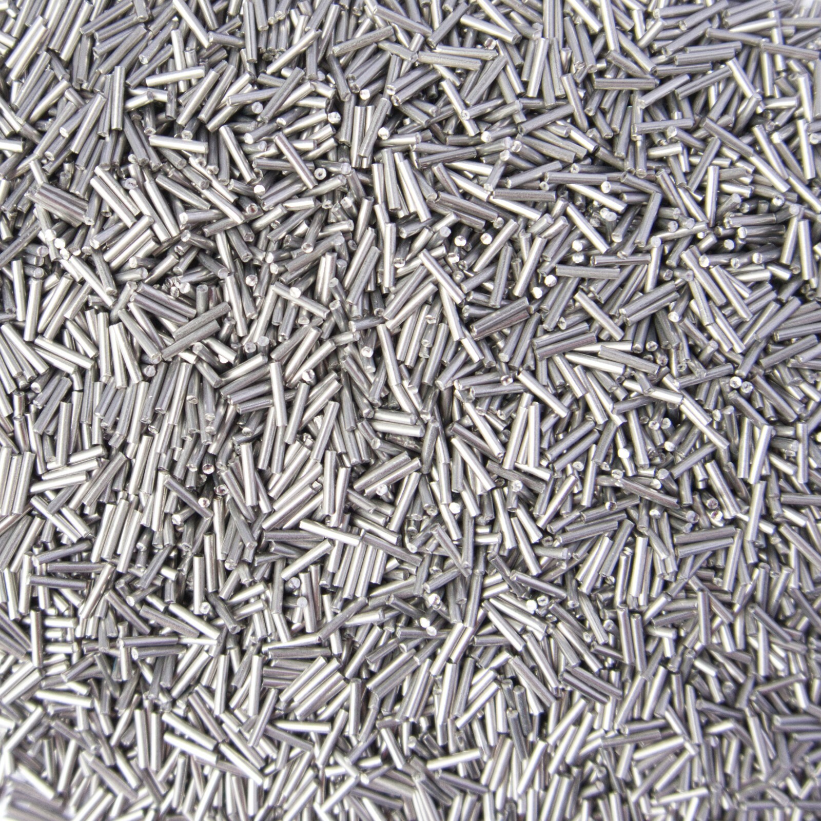 25 lb Stainless Steel Tumbling Media Pins - 0.047" Diameter, 0.255" Length