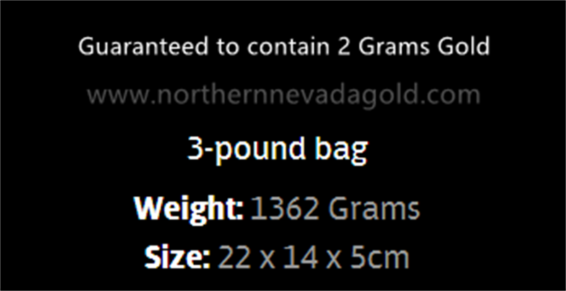 Gold paydirt guaranteed to contain at least 2 Grams Gold free shipping