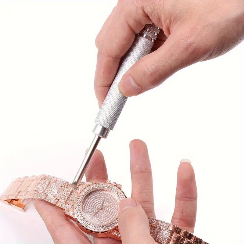Watch Back Cover Opener Stainless Steel Metal Watch Battery Removal Repair Tool