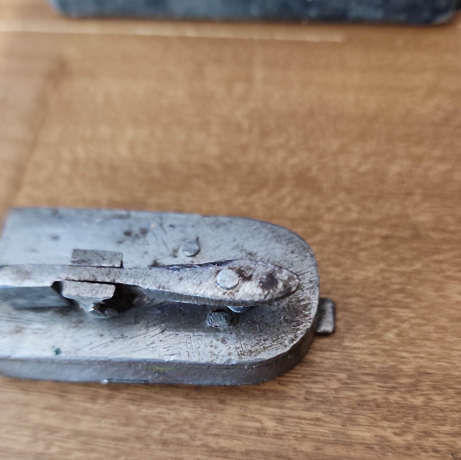 Antique Civil War Era Steel Lancet Blood Letting Fleam Surgical Tool in Case