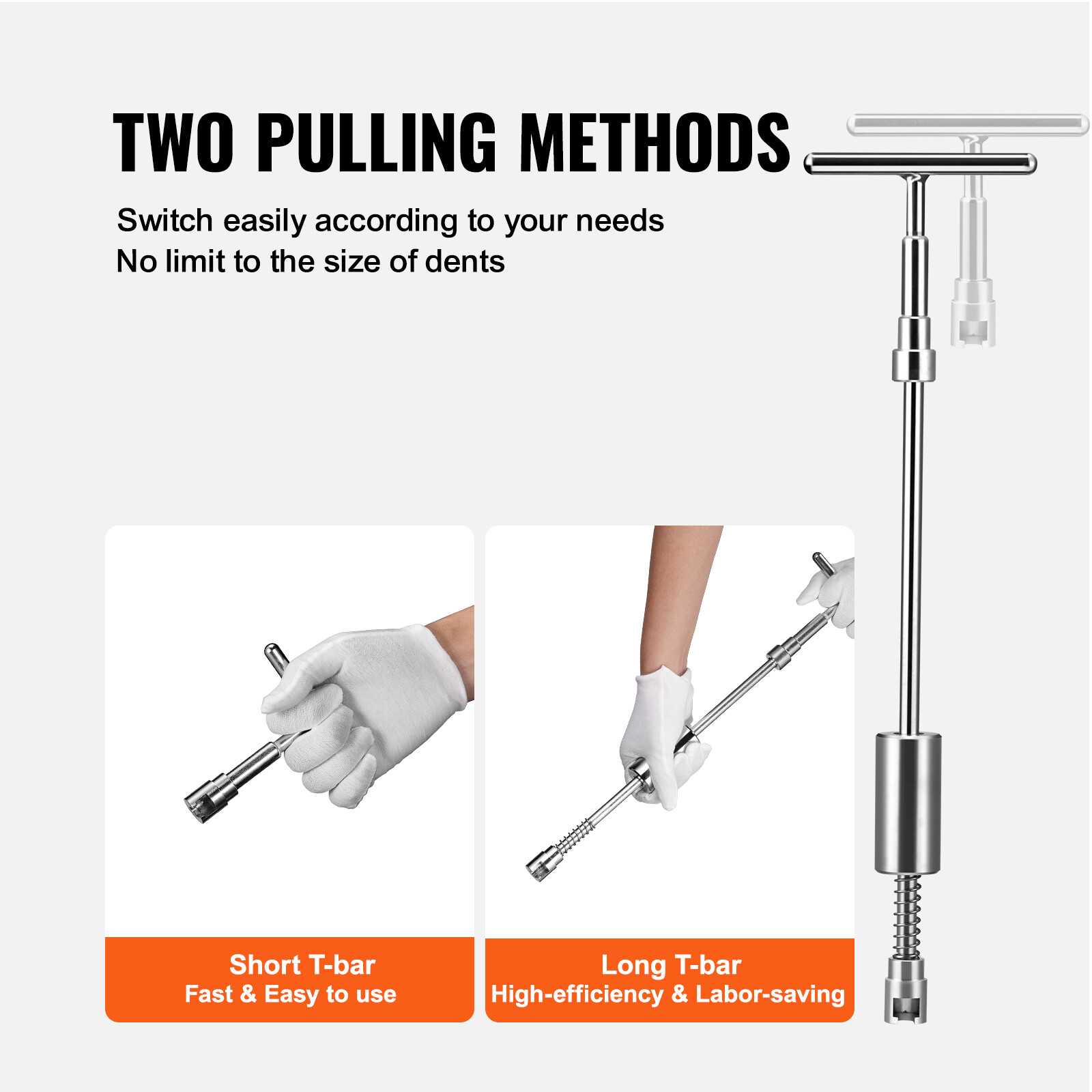 VEVOR Car Body Dent Puller Bridge Lifter Tool Paintless Hail Remover Repair Kit