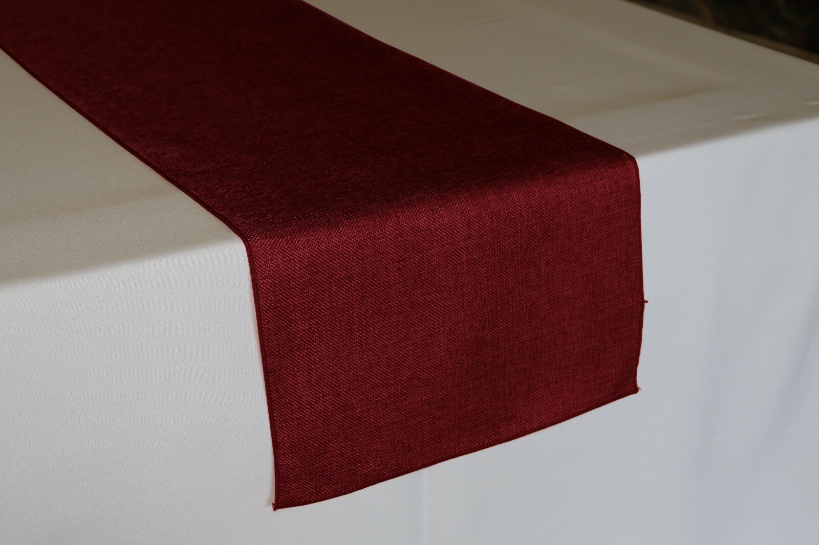 Faux Burlap Table Runner Non-Itch Vintage Linen Perfect for Events, Farm House