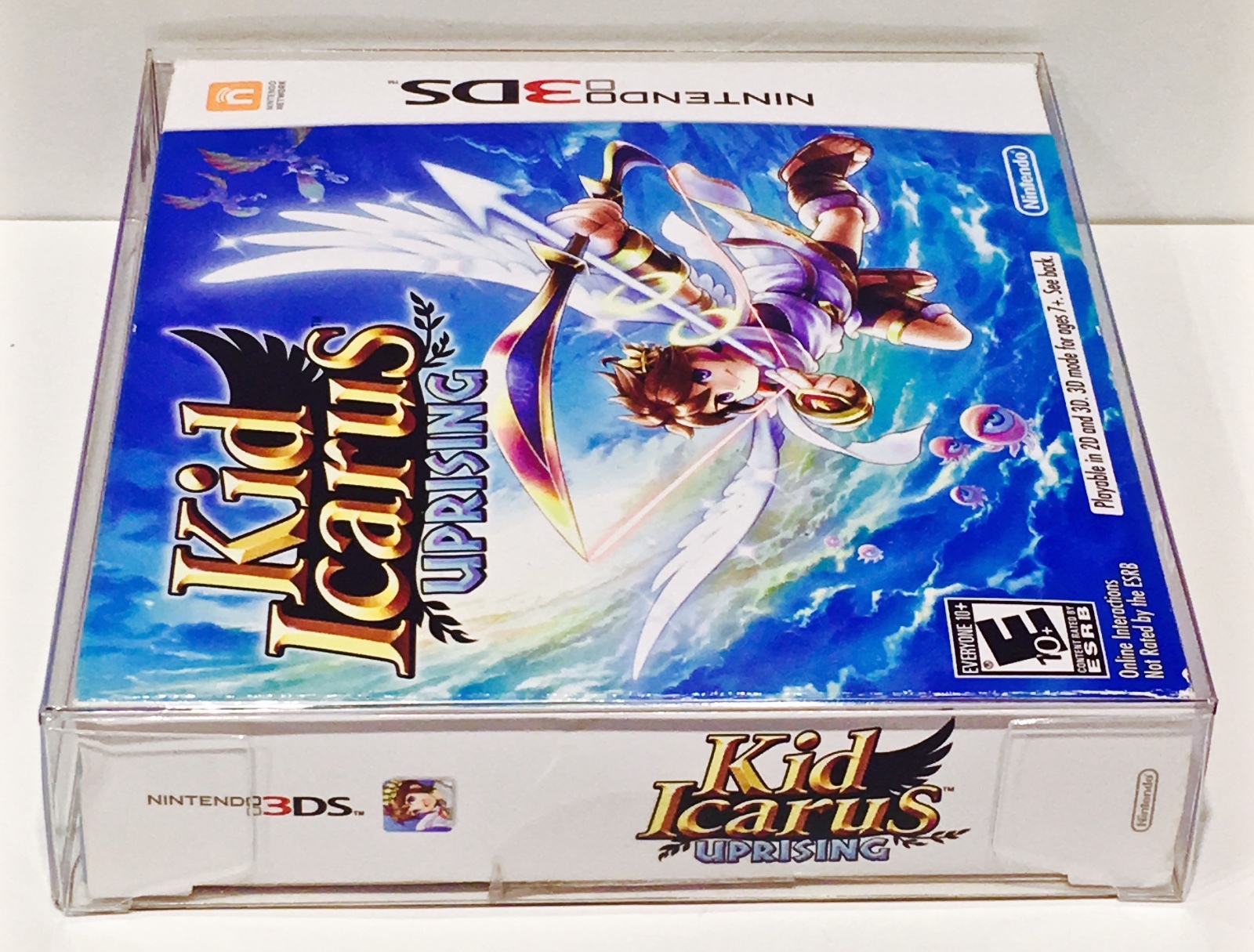 1 Box Protector for KID ICARUS UPRISING Nintendo 3DS NTSC Clear Plastic Case