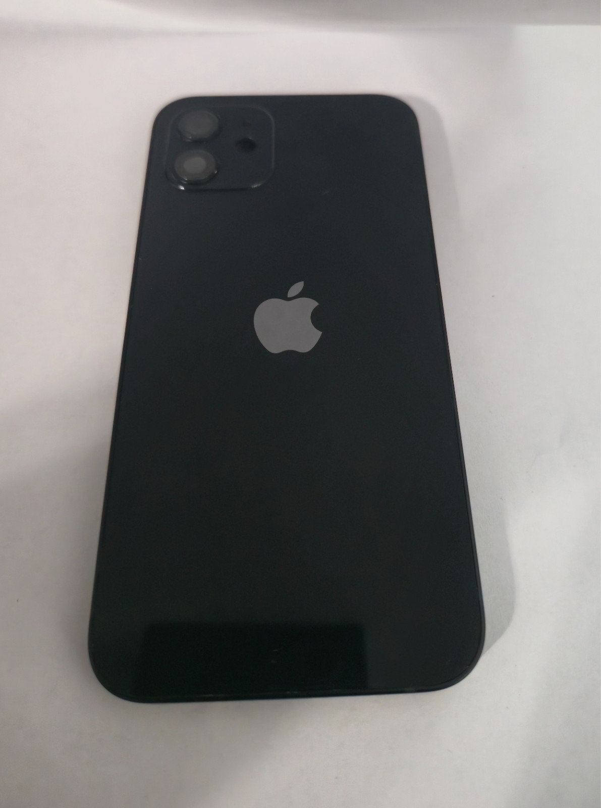 iPhone 12 Housing Chassis Frame Back Cover Rear Glass OEM Genuine - Black - B