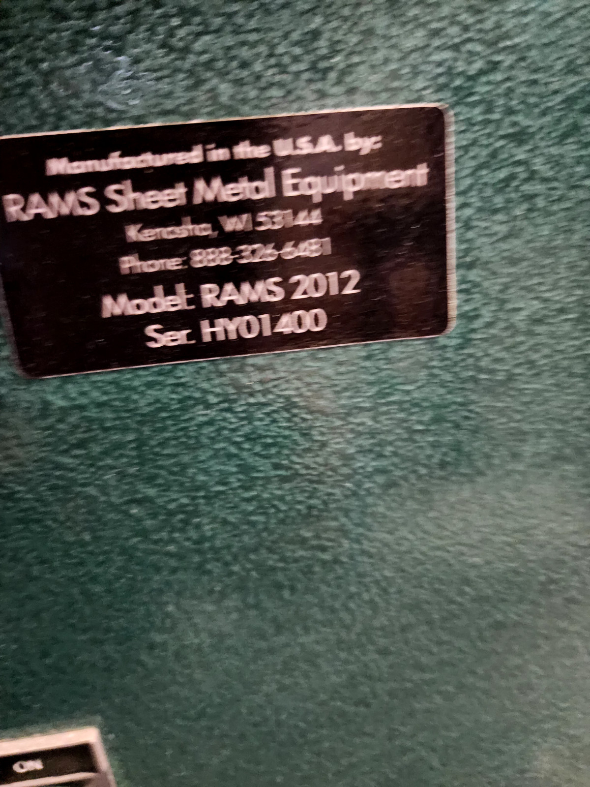 lockformer pittsburgh machine RAMS 2012