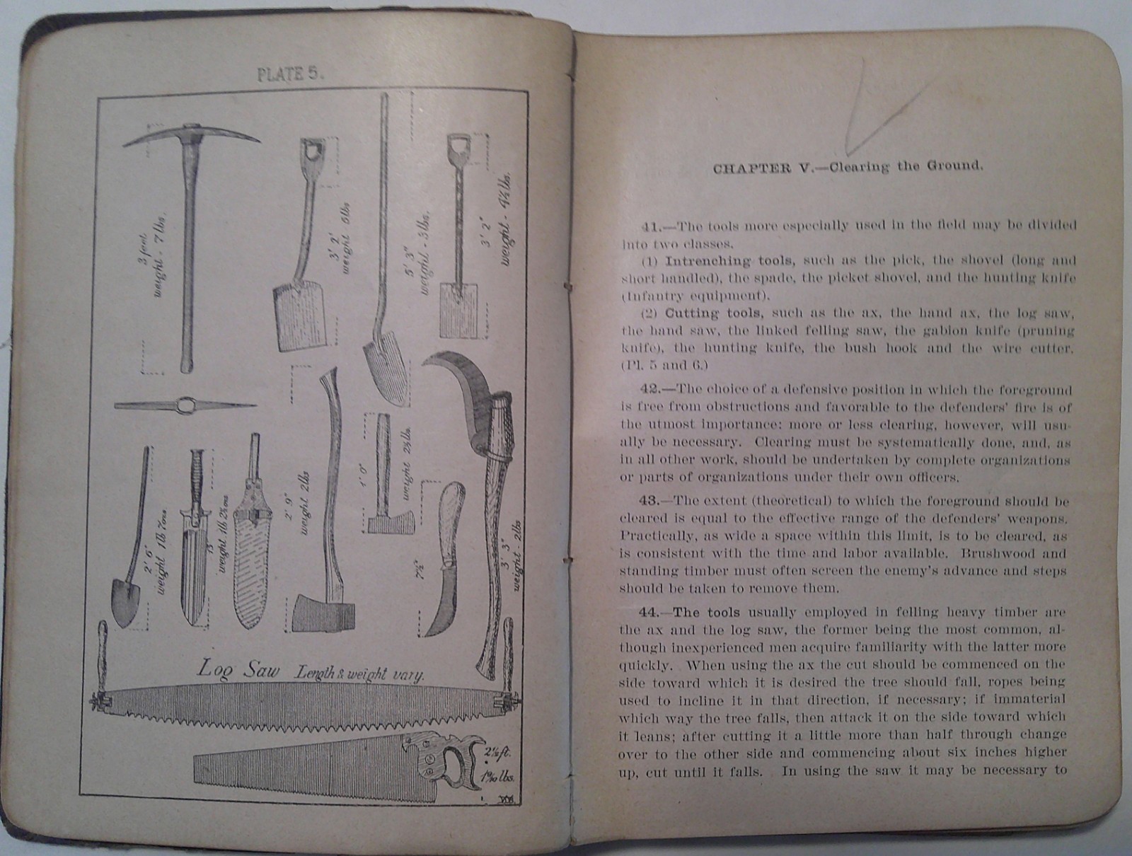 1897 MILITARY FIELD ENGINEERING United States Infantry ANTIQUE Book 3rd Ed.