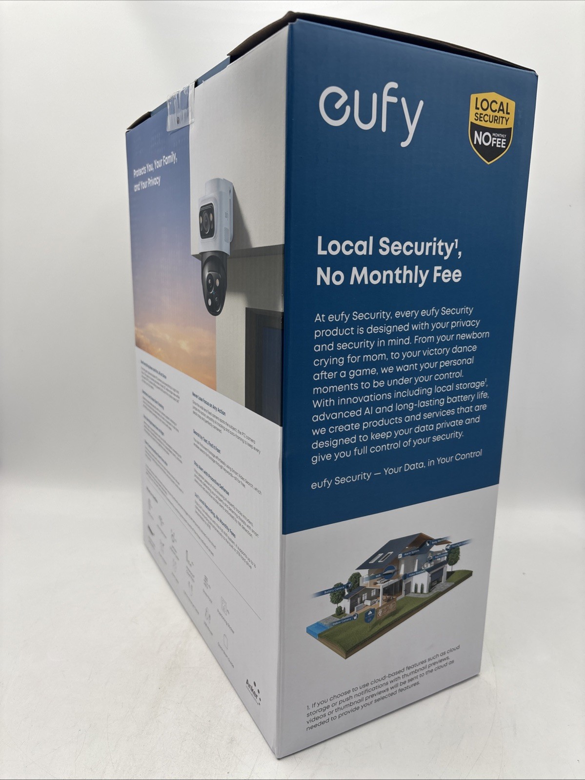 eufy PoE NVR Security System S4 Max 8CH NVR w/4 PoE Bullet 2TB - White - NEW