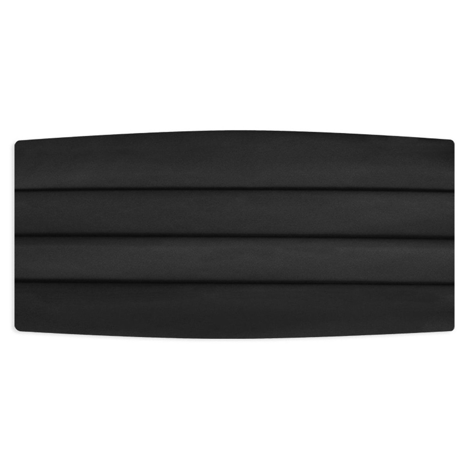 Mens XXL New Big and Tall  Black Satin Cummerbund and Bow Tie 44" to 60" waist