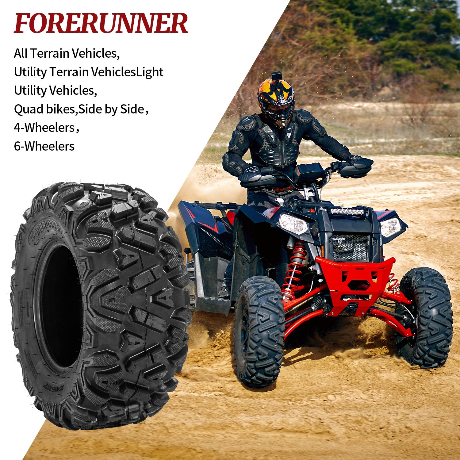 26x9x12 26x11x12 Set of 4 ATV UTV Mud Tires 26x11-12 26x9-12 Front Rear Full Set