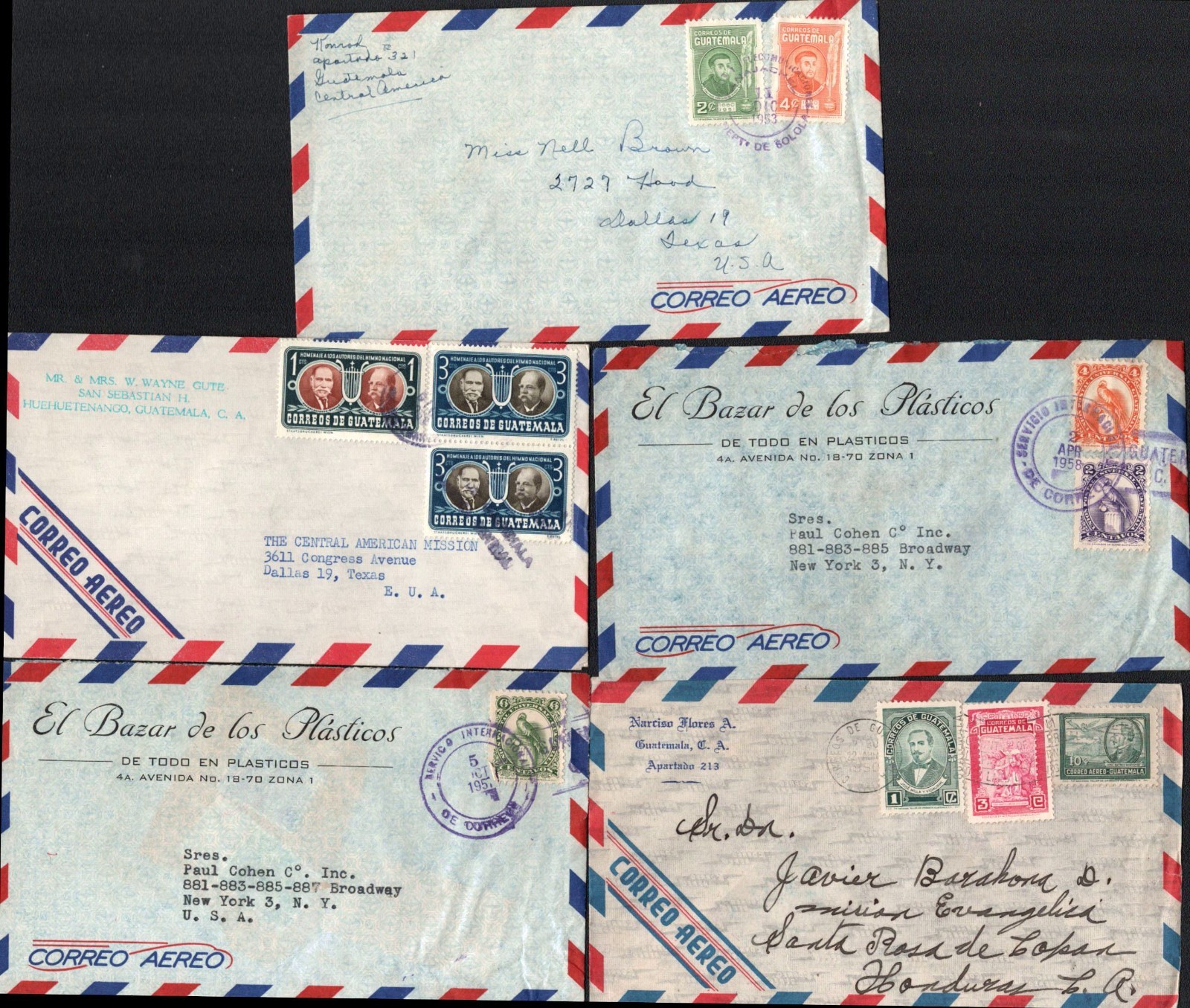 Guatemala Cover Collection - 9 Items - [Group 5]