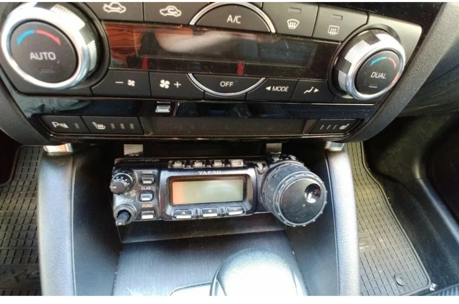 Universal head unit holder, wall mount for Yaesu FT-857 Radio, under-dash mount