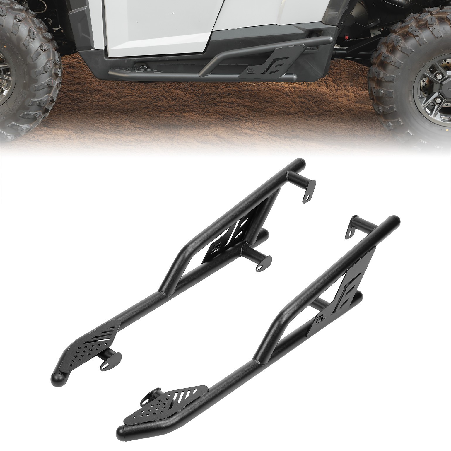 KEMIMOTO Nerf Bars Rock Sliders Heavy Duty For 2016-2026 General 1000/XP 1000