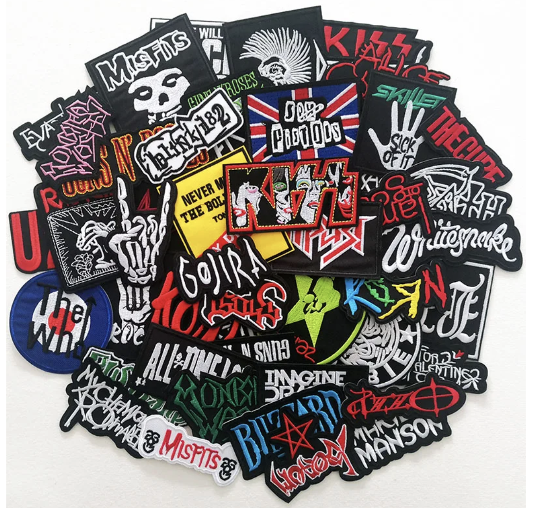 ROCK n ROLL - METAL, PUNK ROCK BANDS - Embroidered - U Pick - Iron-On Patches