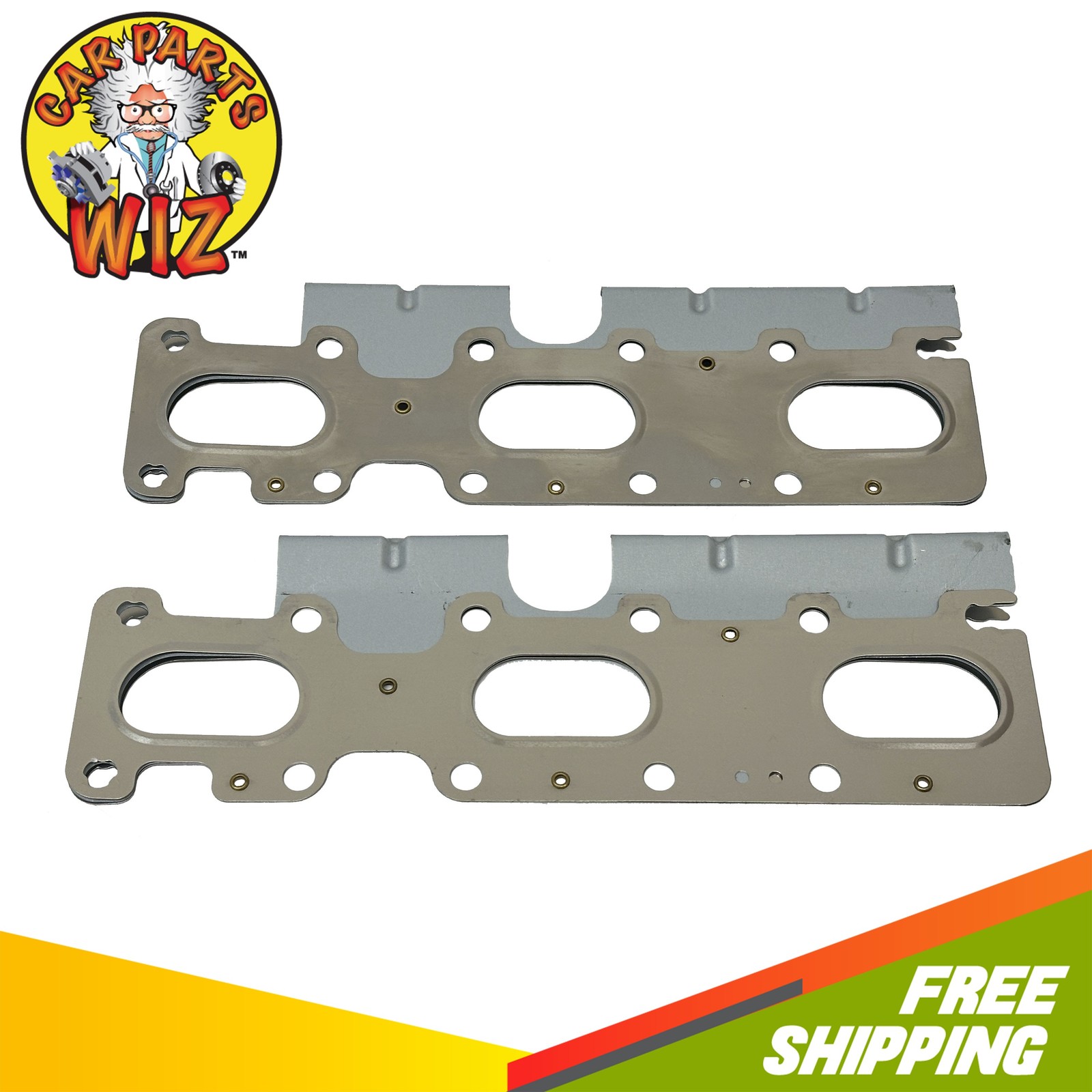 Engine Exhaust Manifold Gasket Fits 11-20 Ford Lincoln 3.5L-3.7L DOHC