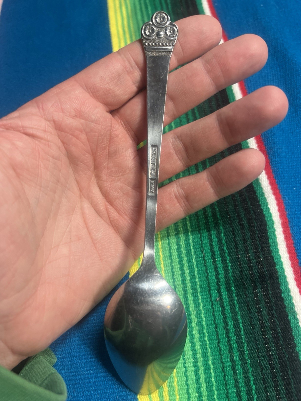 ANTIQUE VINTAGE COLLECTIBLE SPOON SILVER PLATE - JAPAN