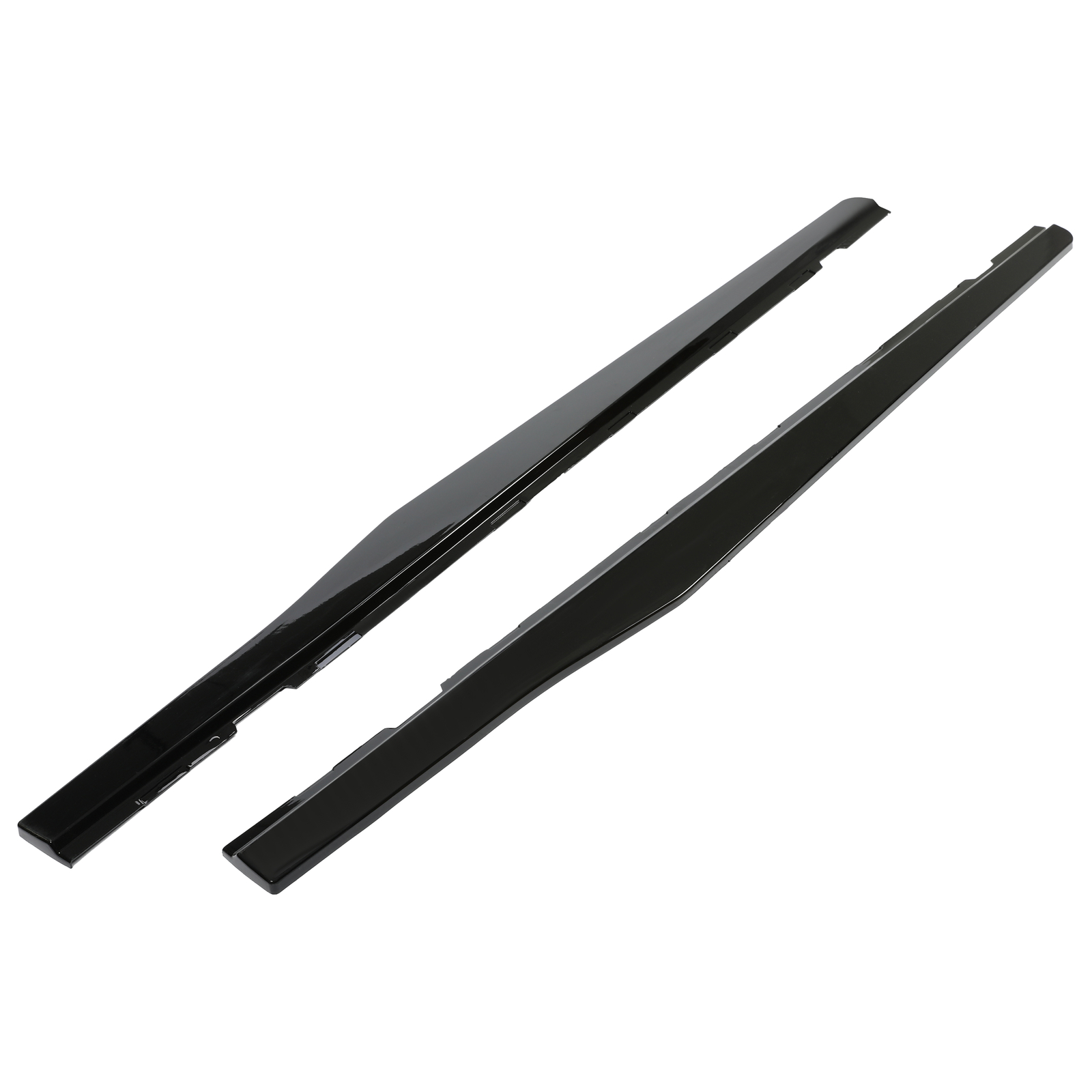 Side Skirts Extension For 2010-15 Chevy Camaro SS LS LT Gloss Black Rocker Panel