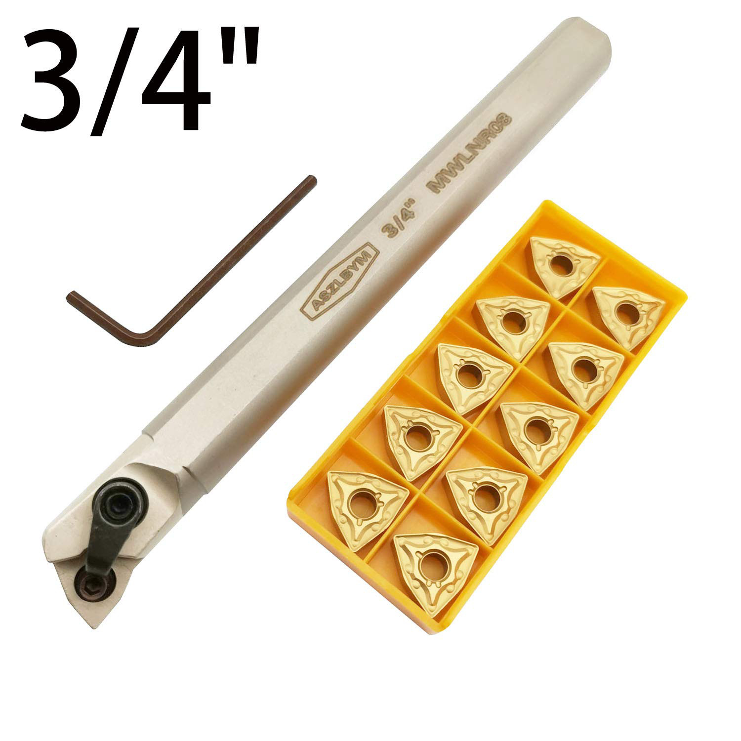 3/4 Lathe Internal Boring Bar Turning Tool Holder with Indexable Carbide Insert