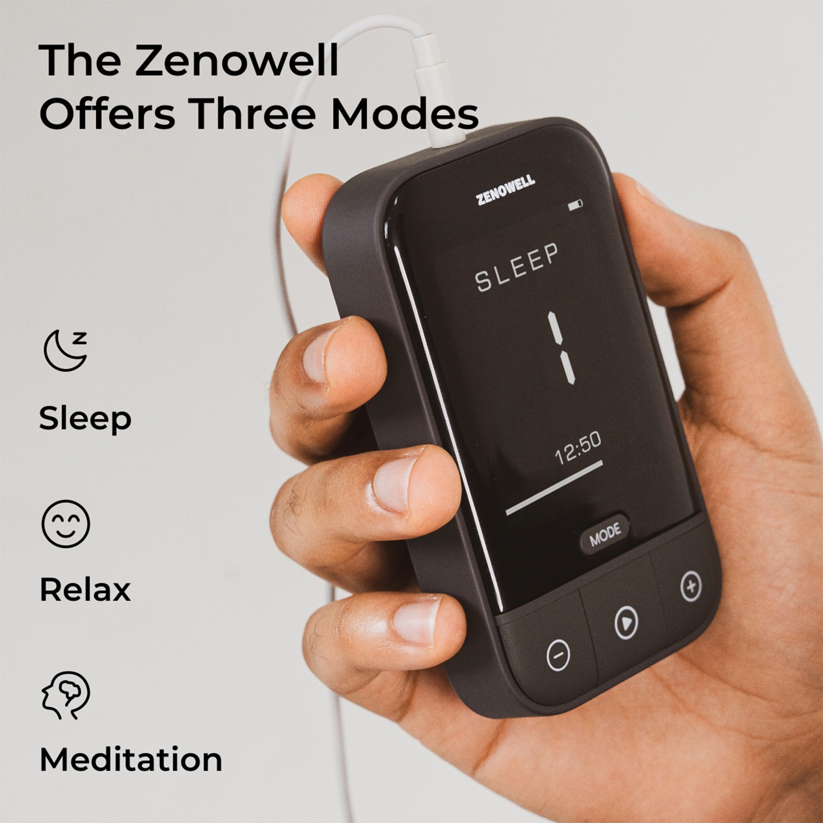ZenoWell Relaxation Device Vagus Nerve Stimulator for Anxiety/Sleep/Stress/Focus