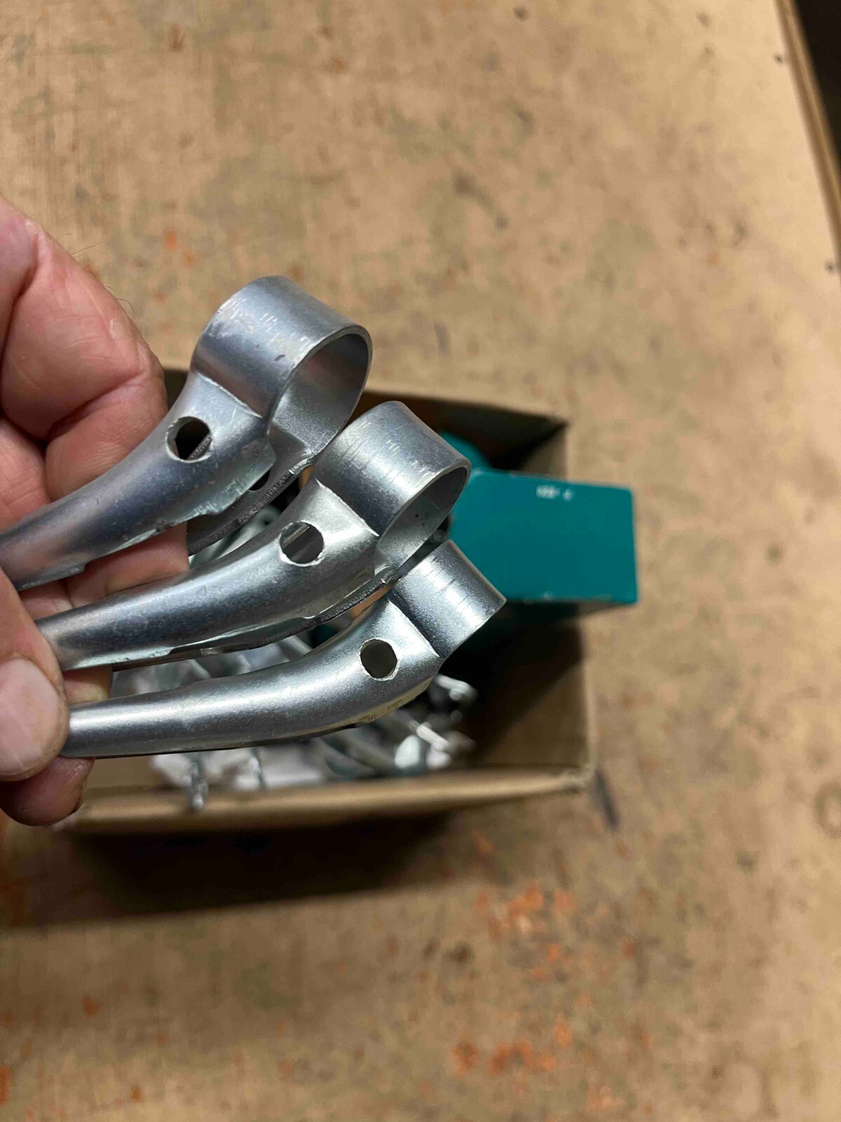 Vintage Bicycle Gooseneck Stem Mounted Light Bracket Clamp Monark Schwinn & NOS