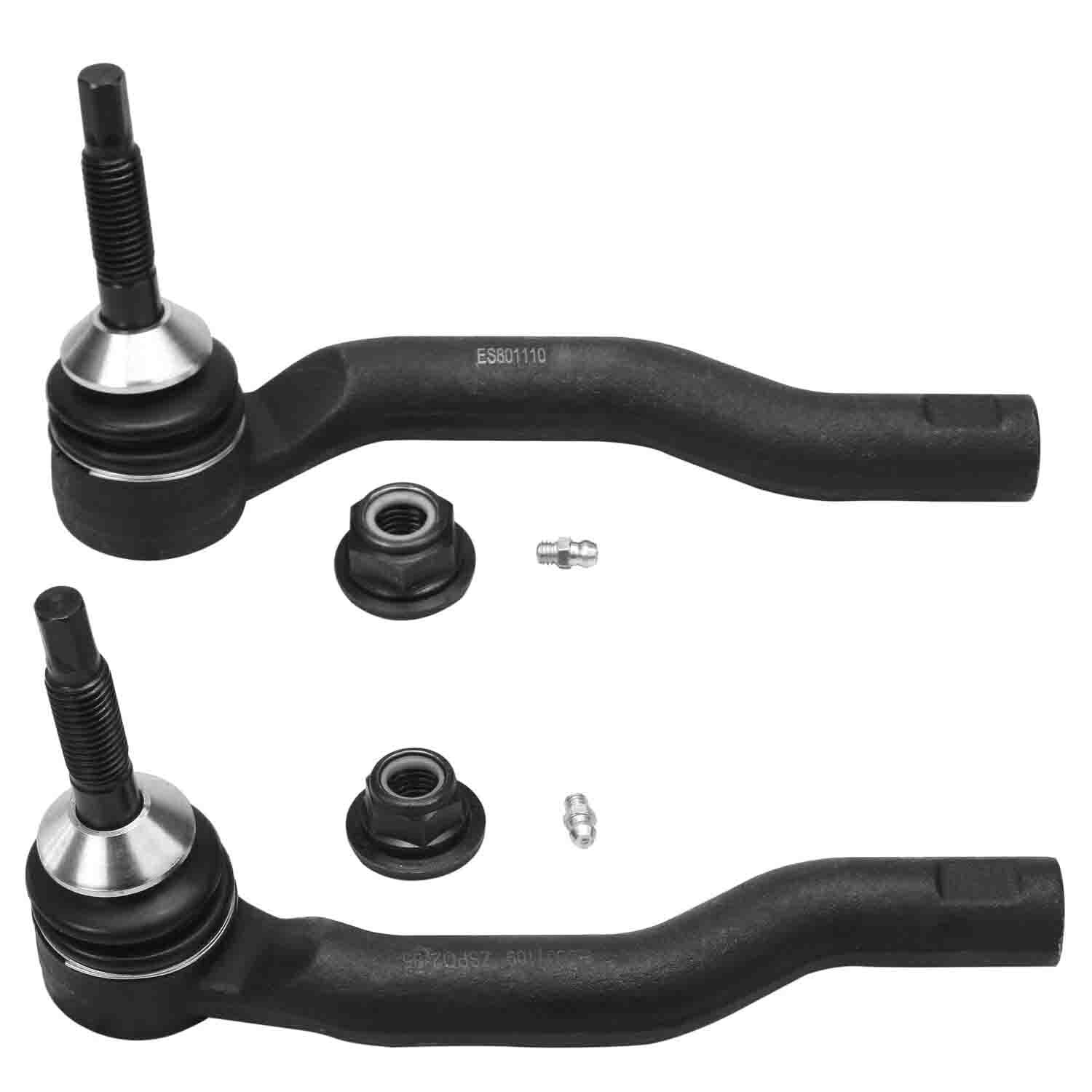 Front Struts w/Spring Rear Shocks Sway Bars Tie Rods Kit for 2013-18 Ford Fusion