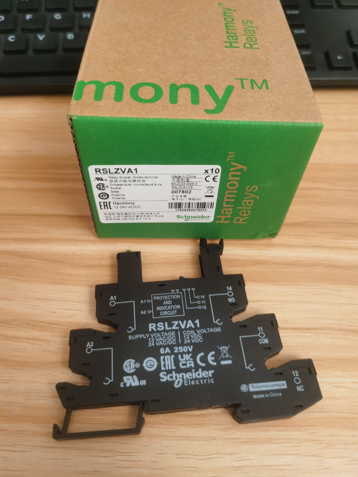 10PCS/1Box New Schneider RSLZVA1 Miniature Relay Sockets In Box Brand #SC