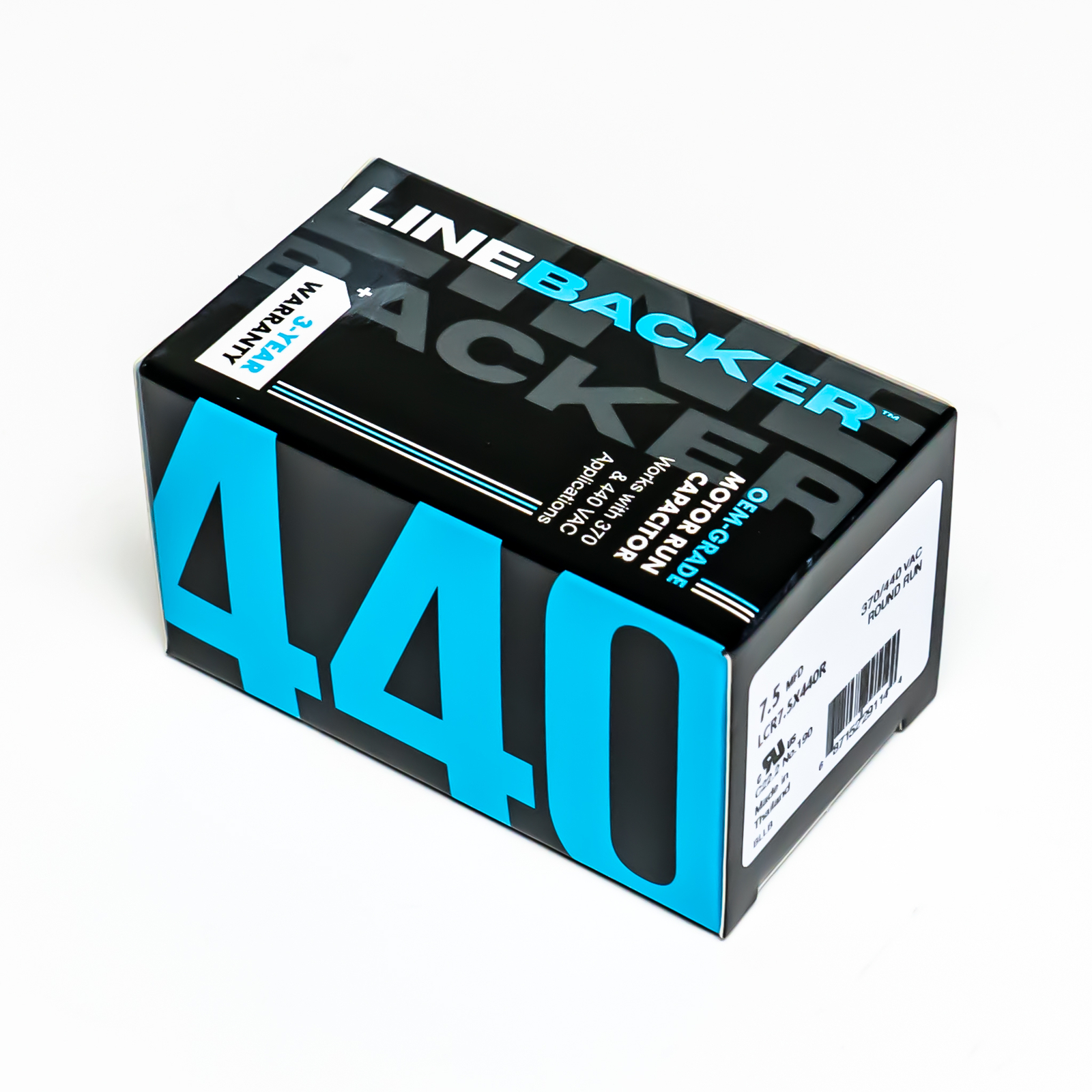 Supco Capacitor Round Run 7.5 uf mfd 370/440 Volts for HVAC Motors