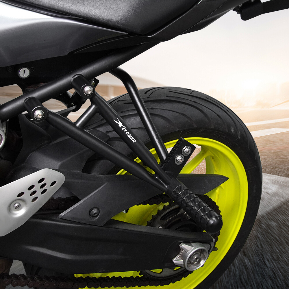 Fit For Yamaha FZ-07 / MT-07 2014-2025 Stunt Subcage Rear Footpeg Crash Bars