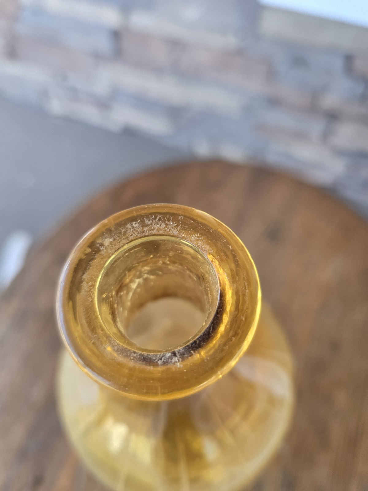 Vintage Empoli Rossini Italy Amber Glass Genie Bottle.(see Coupon Price)