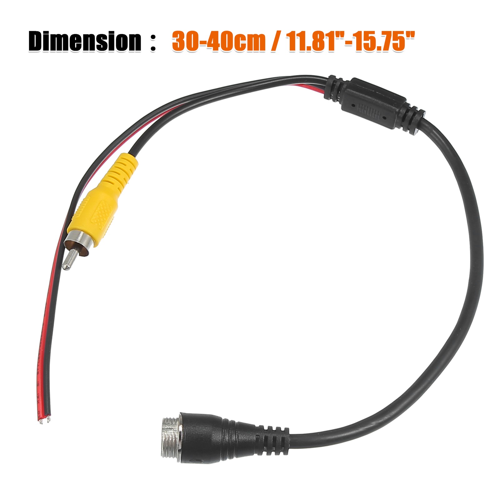 ONE Car Camera 4 Pin to RCA Adapter M12 w/ Trigger Wire Connector Universal