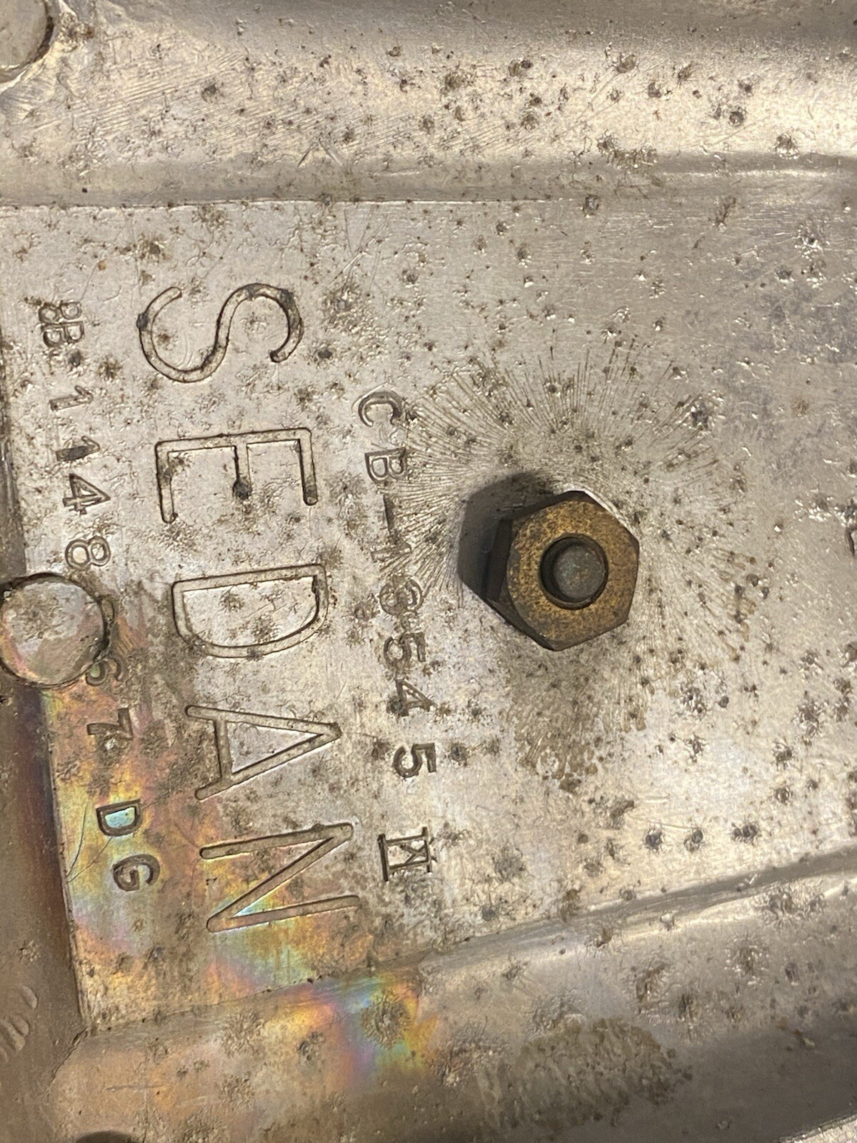 1946 1947 1948 DODGE SEDAN TRUNK EMBLEM STOP LIGHT LENS 1148867 CB13545 w LOGO