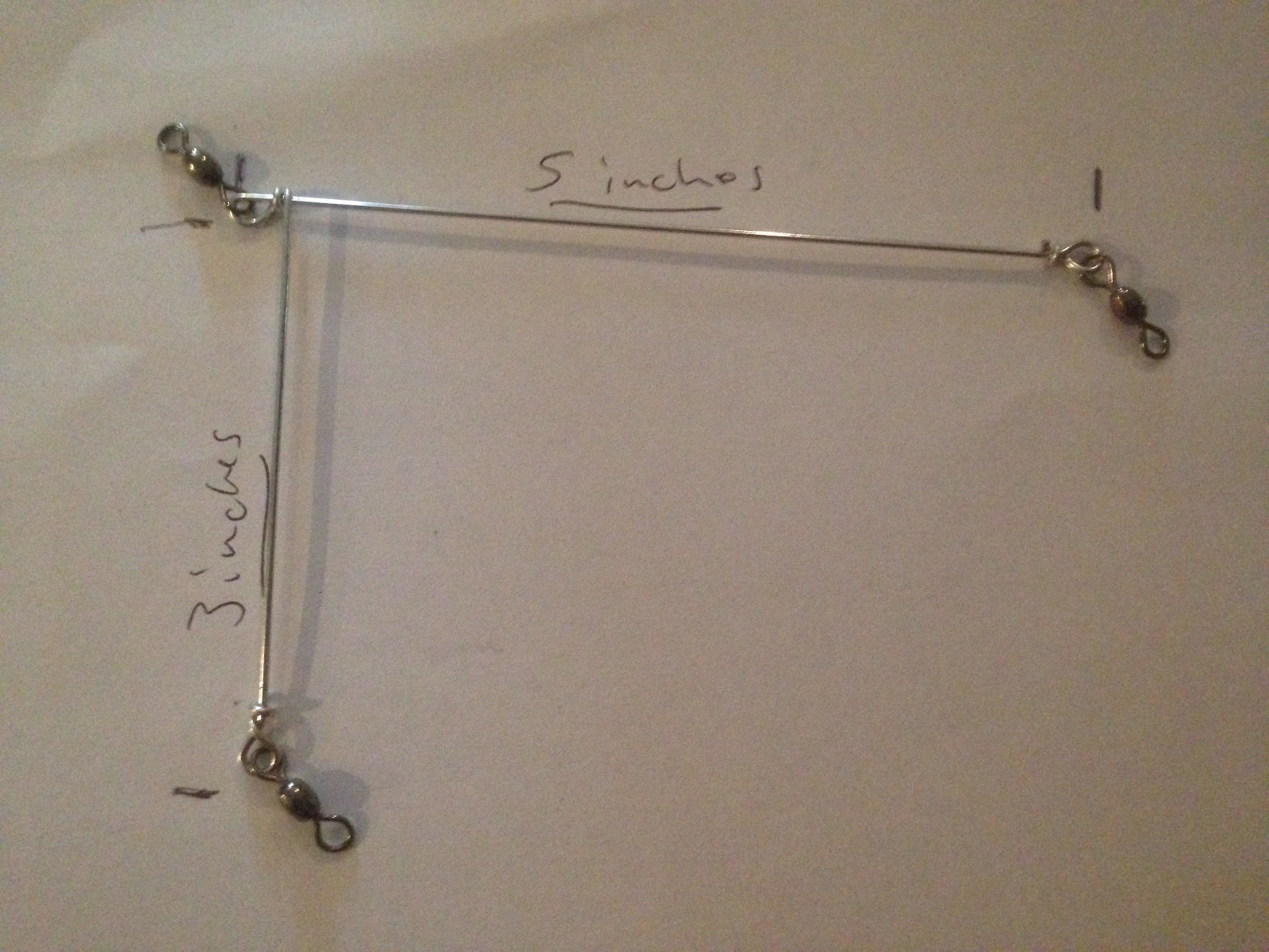 Salmon Trolling Spreader With Swivels Made with Strong Wire!! Fast Shipping!!