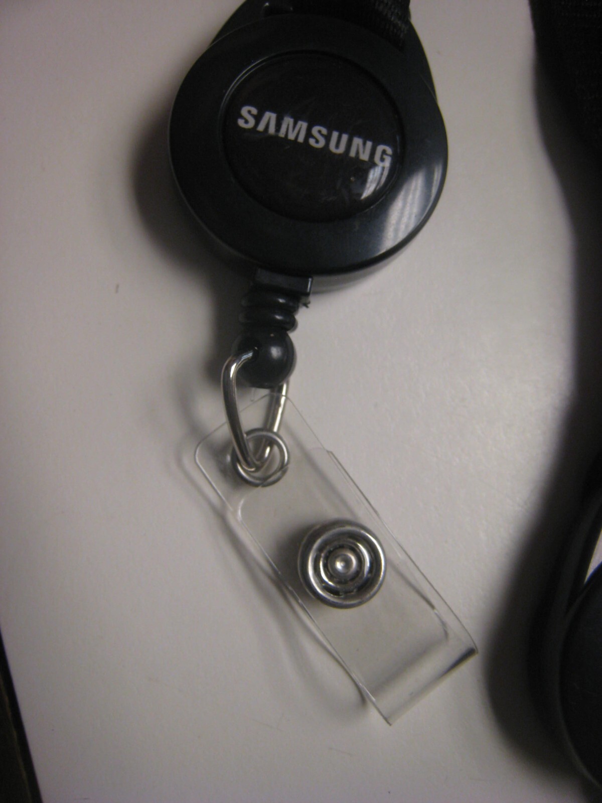 6 Samsung Lanyard Black Retractable Badge Card key Reel Id Card Badges ZONUS 28"