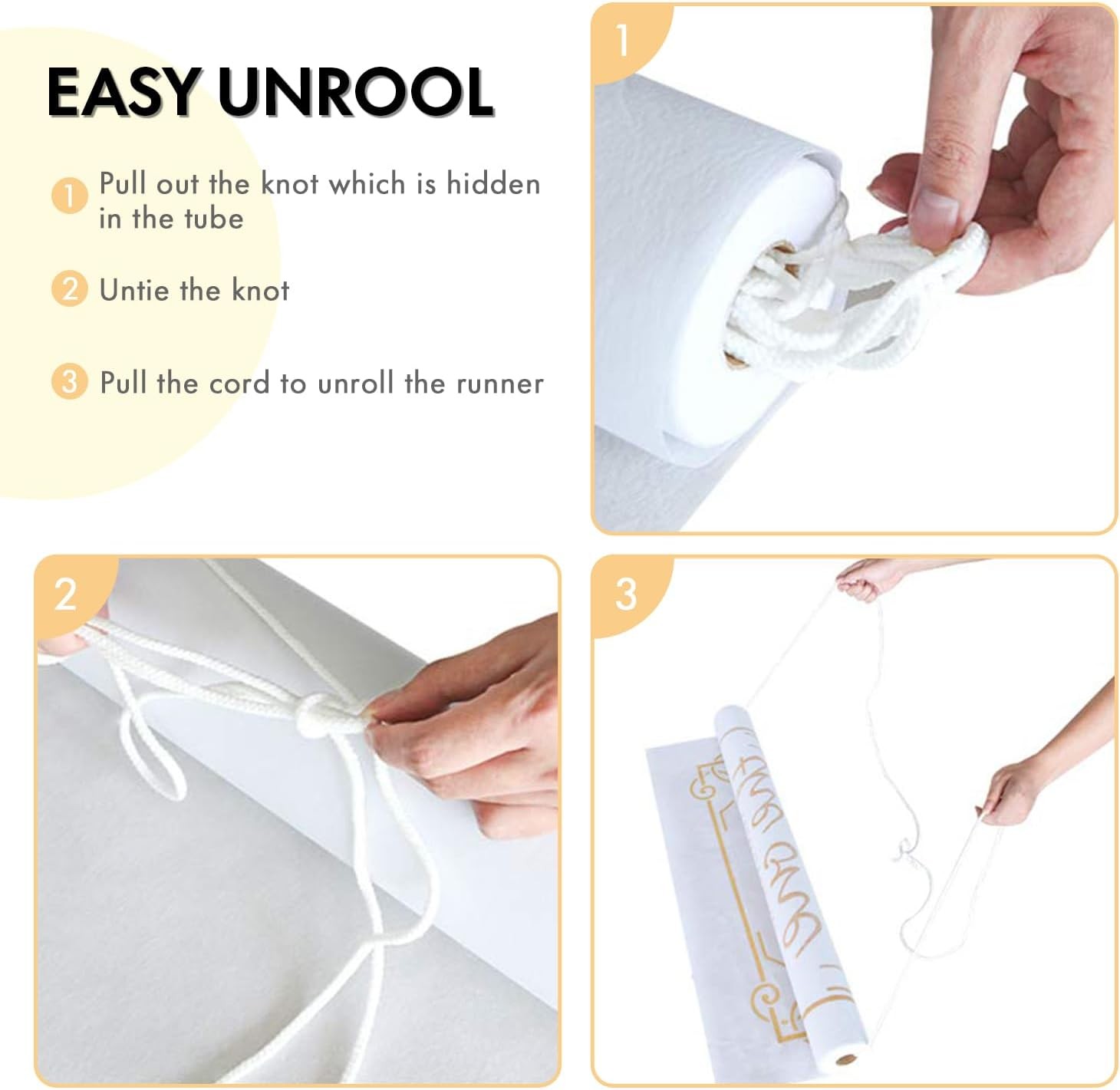 Thickened Aisle Runner Wedding CeremonyFeet White Aisle Runner Walkway Indoor