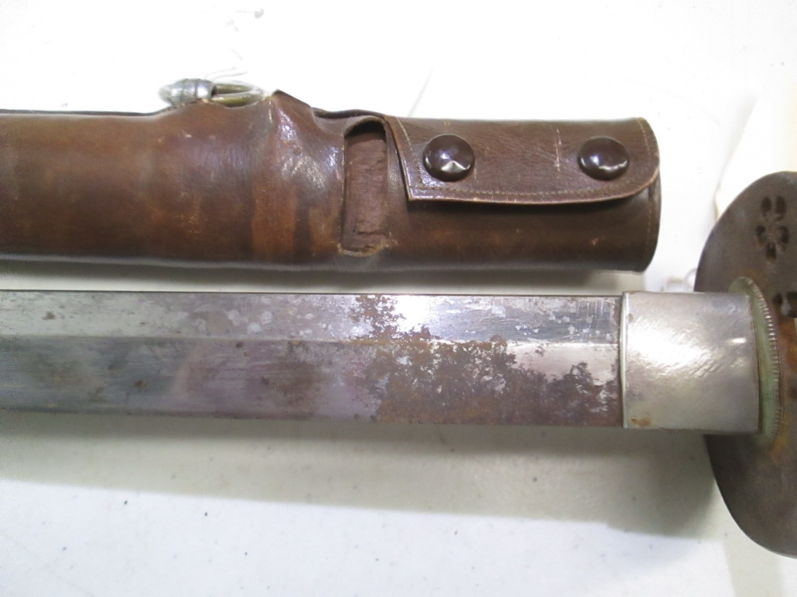 OVER 300 YEARS JAPANESE KATANA SAMURAI SWORD & SCABBARD LONG BLADE 27.75" #L10