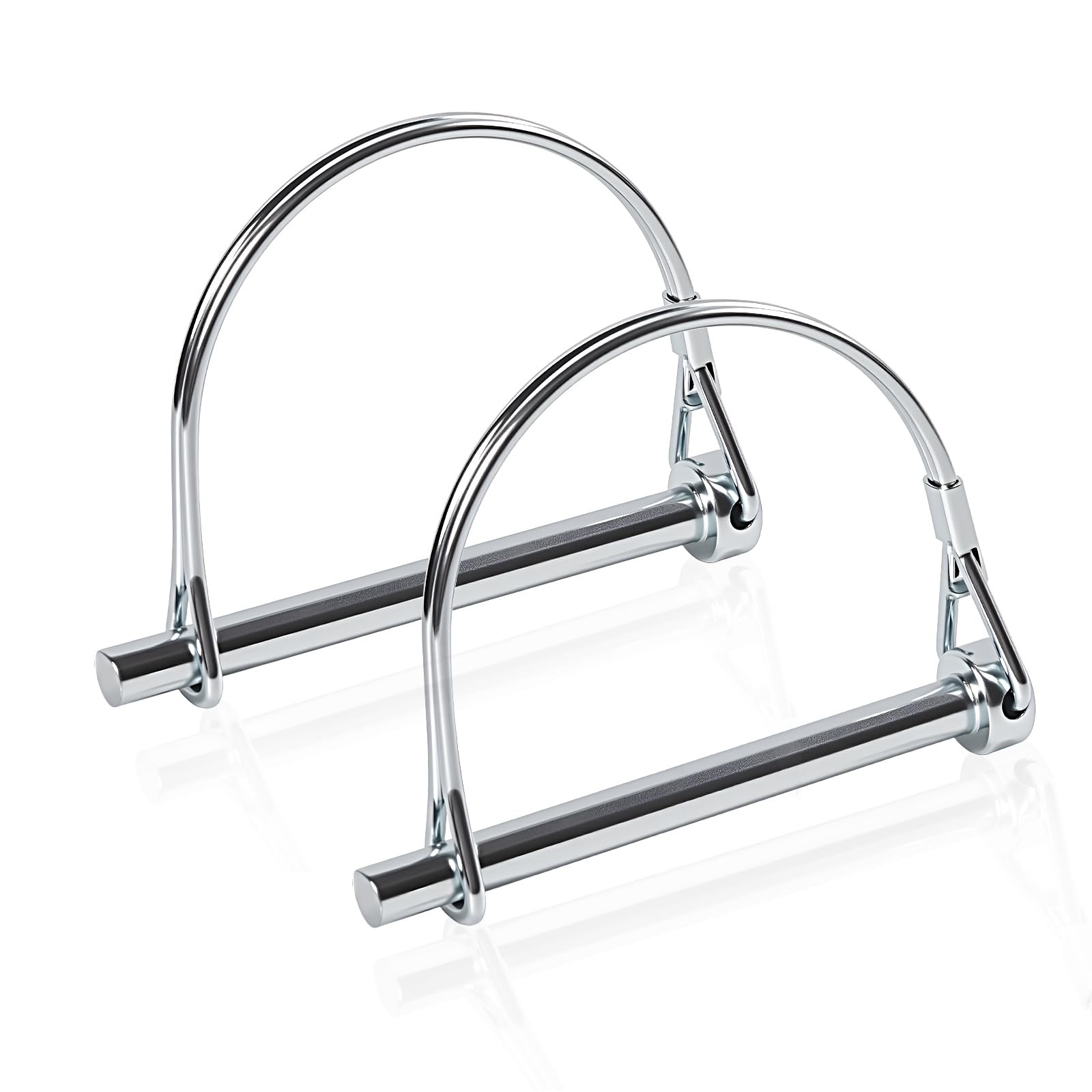 HAOIOKCS 2pcs Professional Trailer Hitch Pin, 1/4 inch x 4 inches, Silver