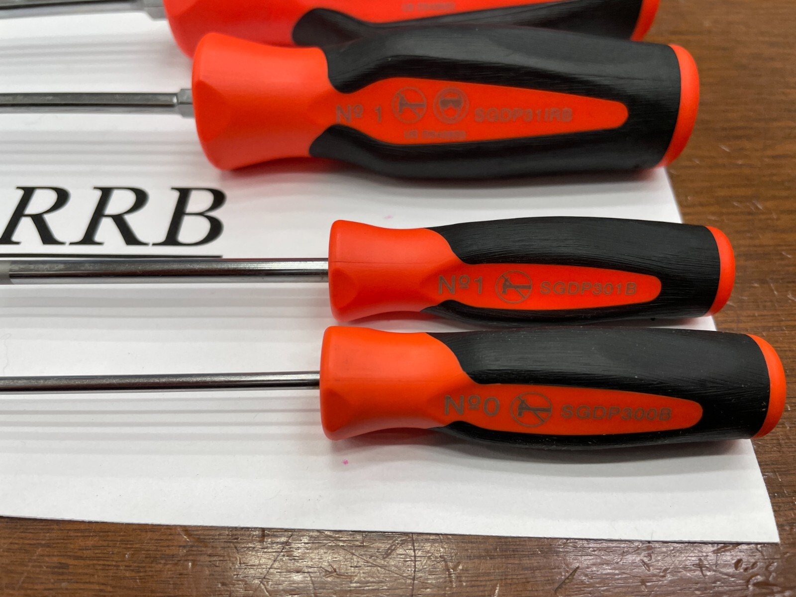 Snap-on Tools NEW 5pc ORANGE Soft Grip ALL PHILLIPS TIP Screwdriver Set SGDP50BO