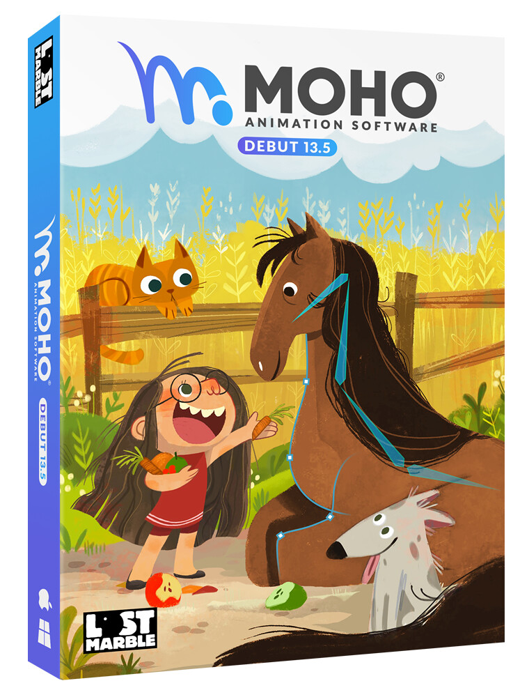 Moho Debut 13.5 - Cartoon and Animation, PC & Mac - New Retail Box