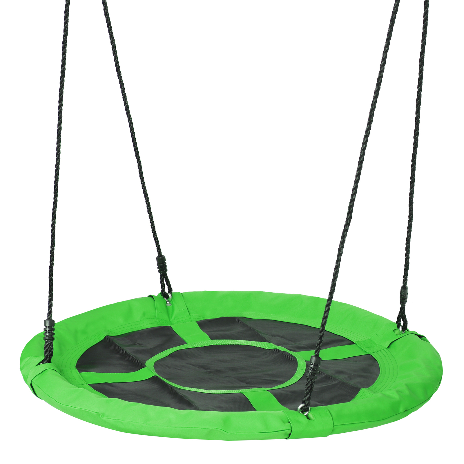 800lb 40" Round Saucer Tree Swing Seat Waterproof W/Hanging Rope for Kids Green