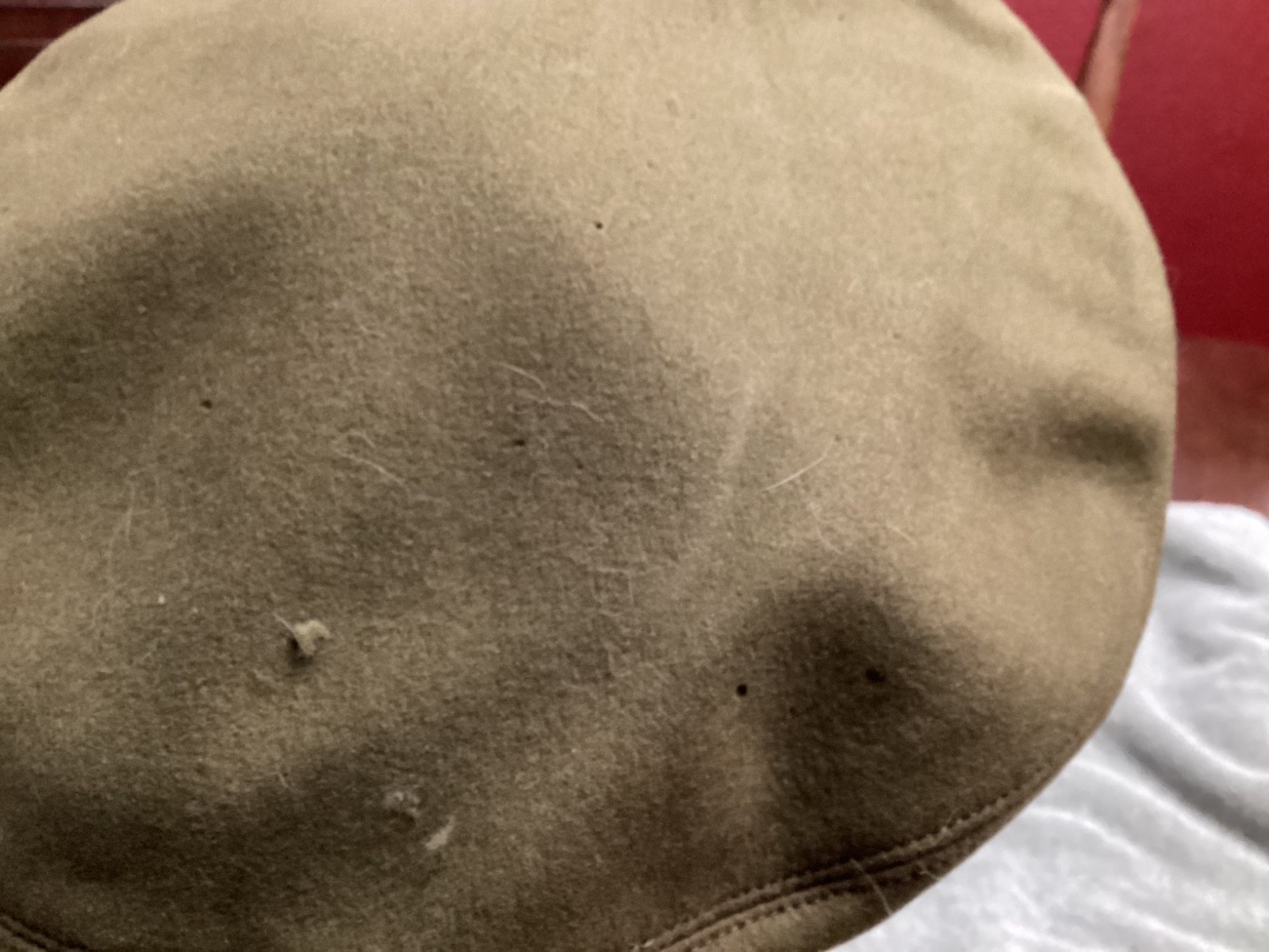 WW2 US Army military visor cap crusher Officer Hat