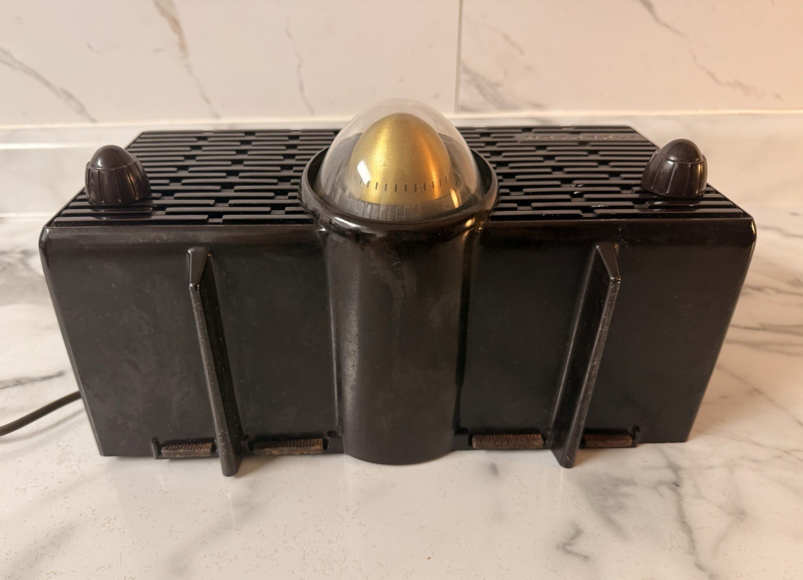 Vintage 1955 Motorola Tube Radio Model 56H MCM Atomic Era See Video USA Model