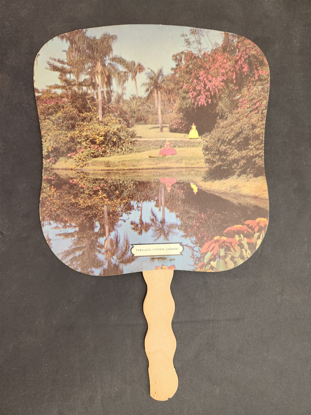 Vintage Rentchler's Paint Wallpaper Store Hand Fan, Used