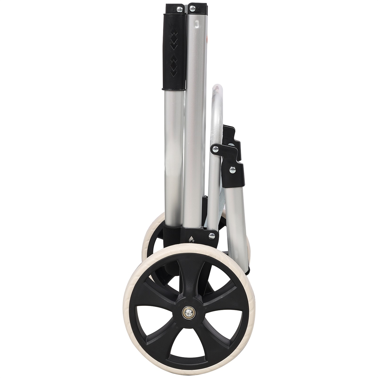 Trolley Dolly Foldable Shopping Grocery Cart with Wheels and Removable Bag