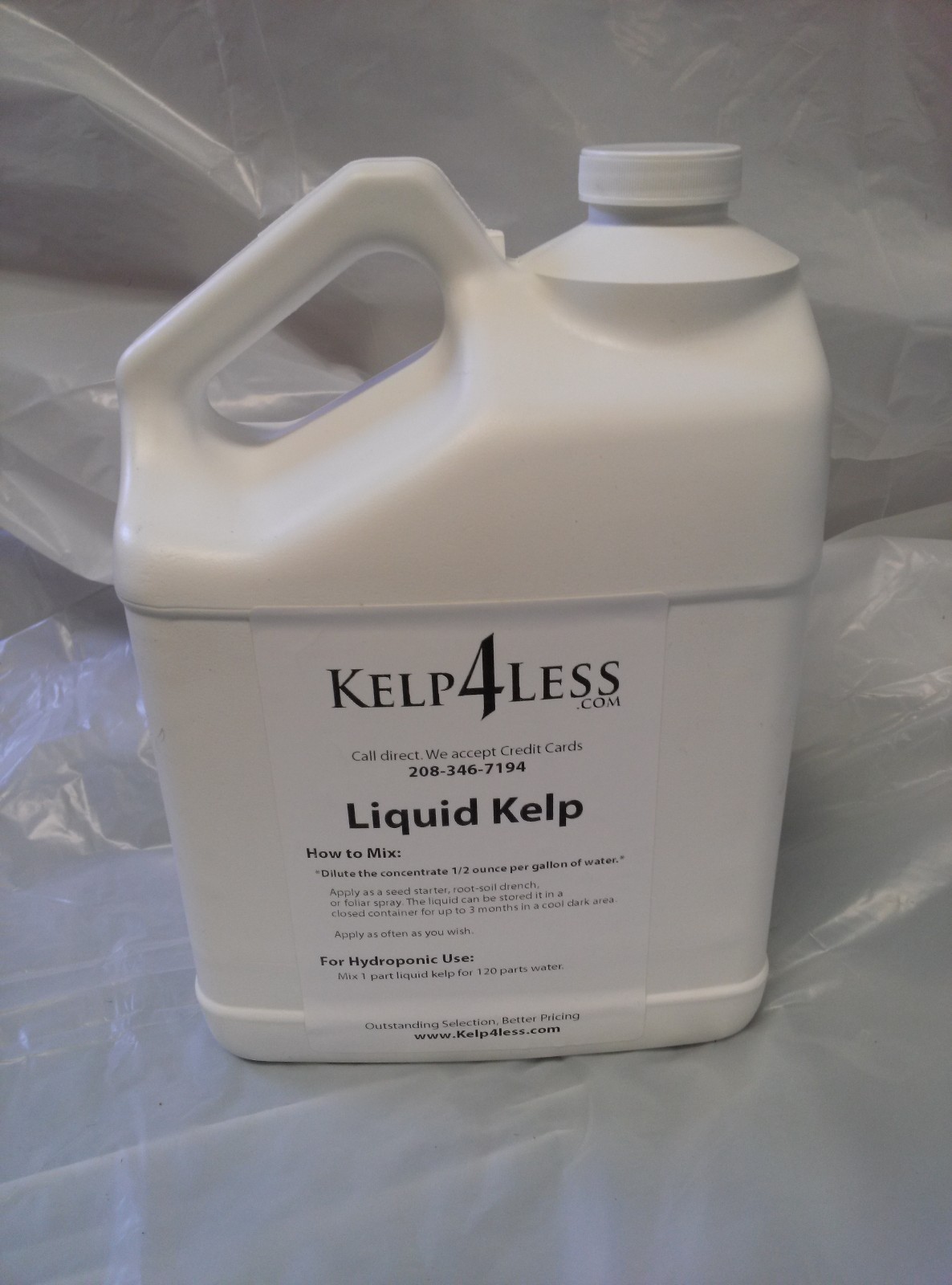 Liquid Kelp Extract Fertilizer 1 gallon Free Shipping Plant HEALTH soil HEALTH