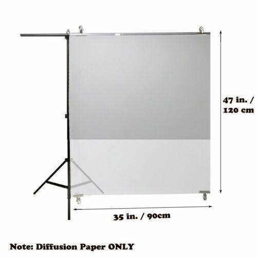Superior Seamless Photography Diffusion Paper Sheet Camera Flash Diffuser Sheets